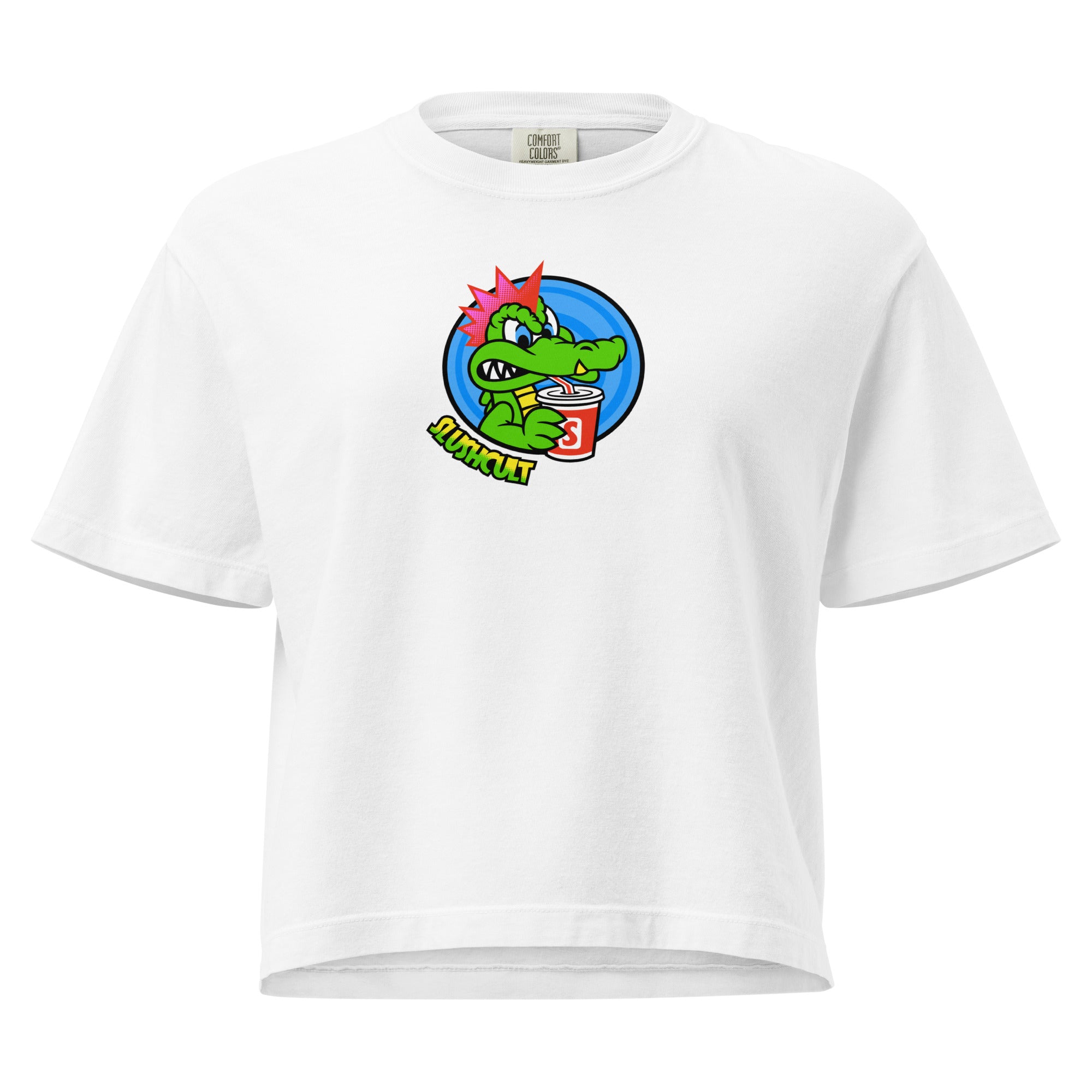 GATOR BOXY CROP Tees Slushcult White S Slushcult