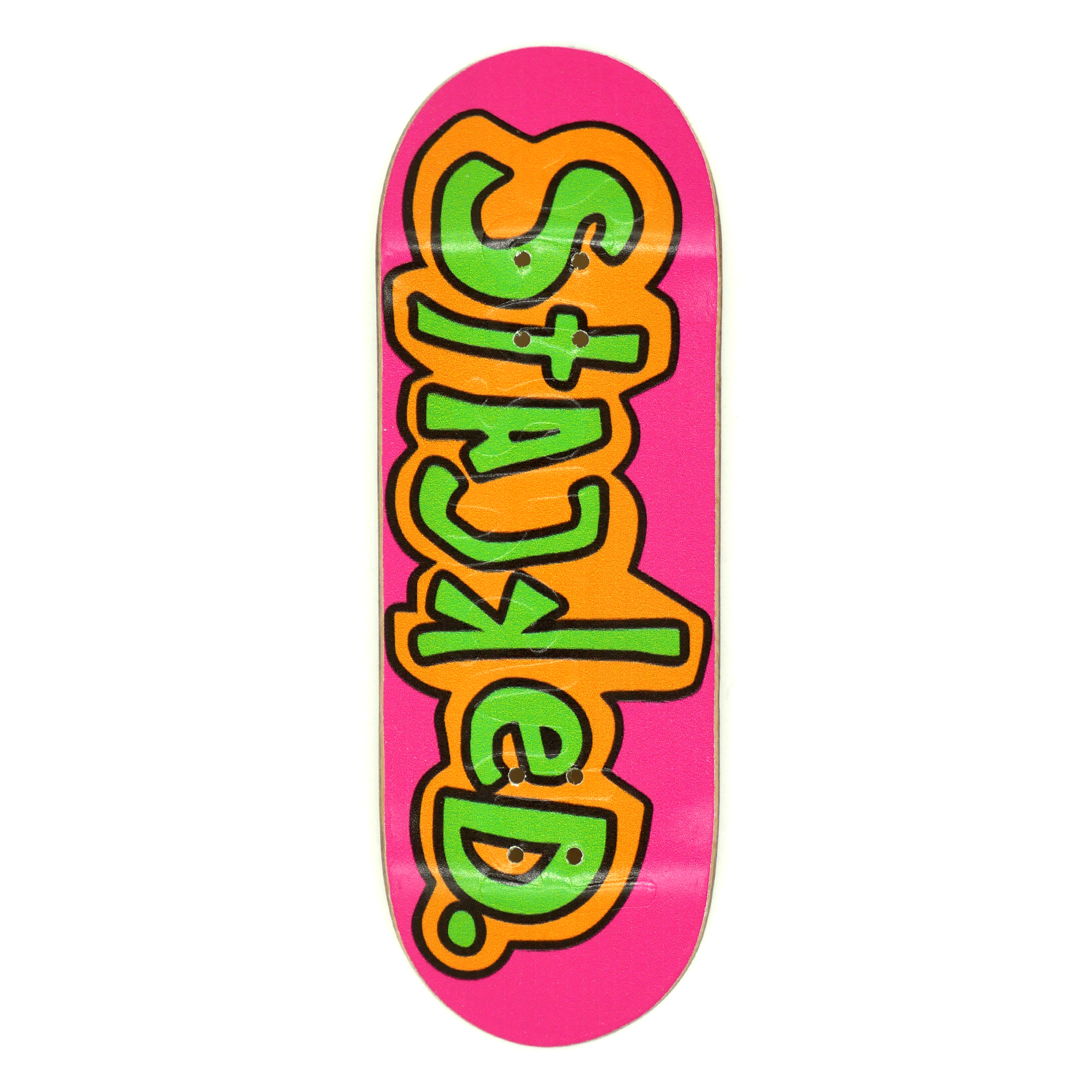 Stacked x Slushcult Embossed Fingerboard Deck Fingerboard Decks Stacked USA 33mm (Pink) Slushcult