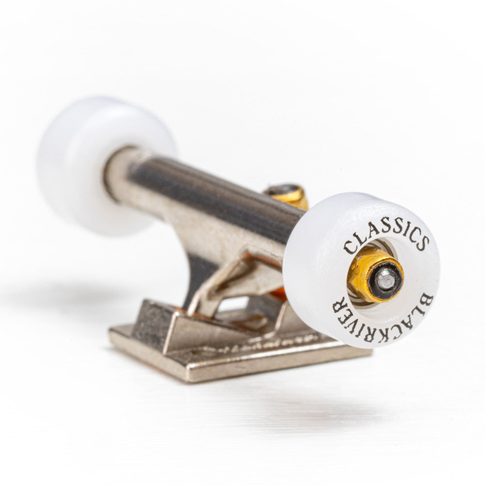 Blackriver Wheels "Classics" White/White Fingerboard Wheels Blackriver    Slushcult