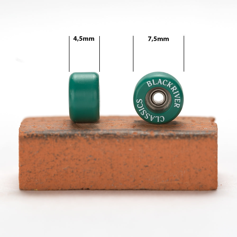Blackriver Wheels "Classics" Green Fingerboard Wheels Blackriver    Slushcult