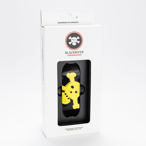 Blackriver 7 Ply New Skull Pro Fingerboard Deck Yellow MINI Skate Shop Blackriver    Slushcult