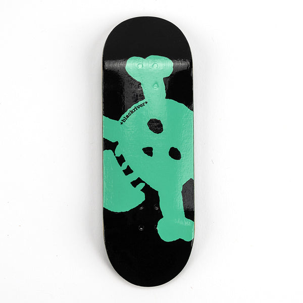 Blackriver 7 Ply New Skull Pro Fingerboard Deck Green MINI Skate Shop Blackriver    Slushcult