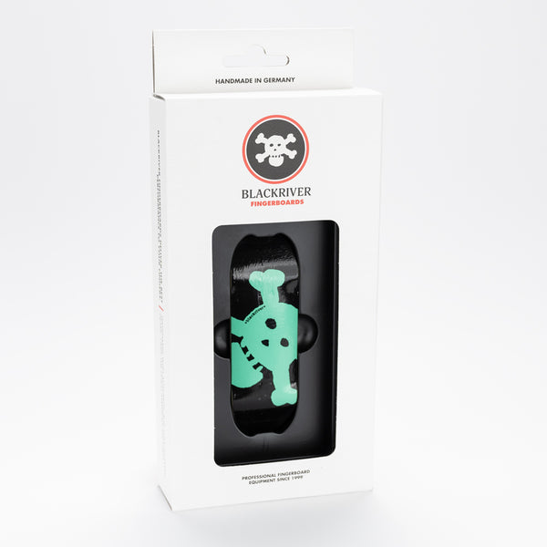 Blackriver 7 Ply New Skull Pro Fingerboard Deck Green MINI Skate Shop Blackriver    Slushcult