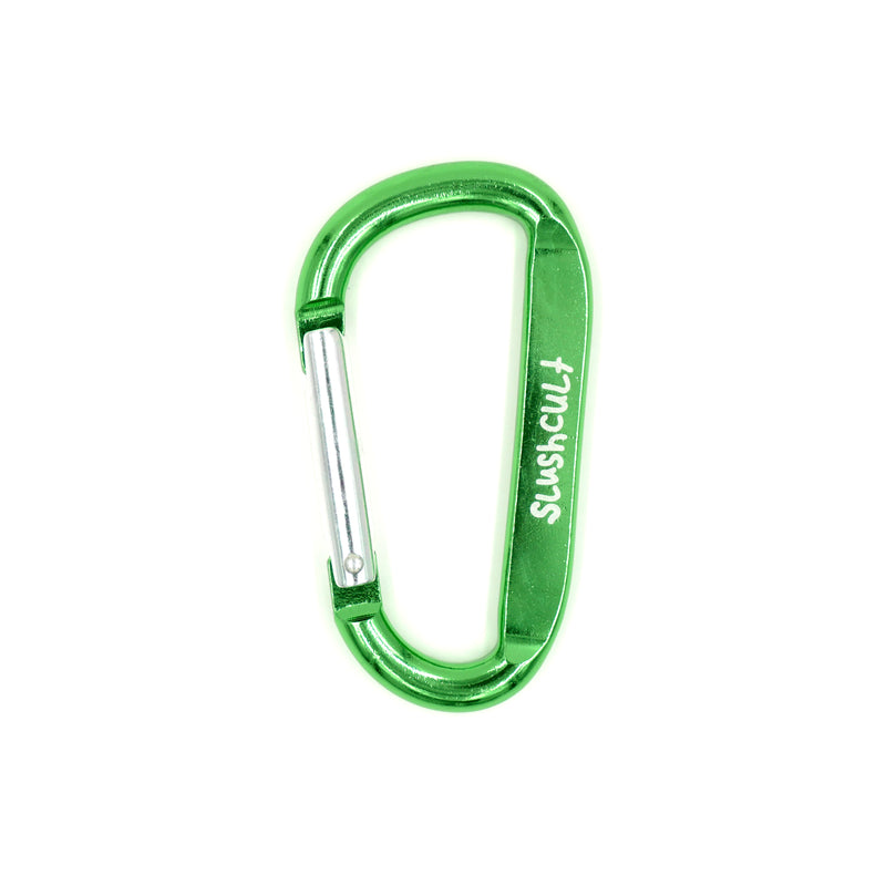 Scribble Logo Carabiner Accessories Slushcult Green   Slushcult