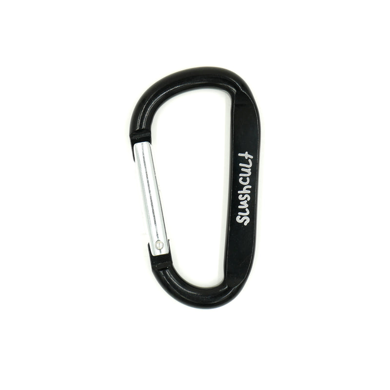 Scribble Logo Carabiner Accessories Slushcult Black   Slushcult