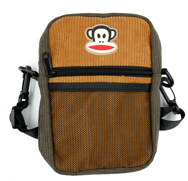 Anywhere Side Bag "Julius" Brown Corduroy Accessories Paul Frank Collab    Slushcult