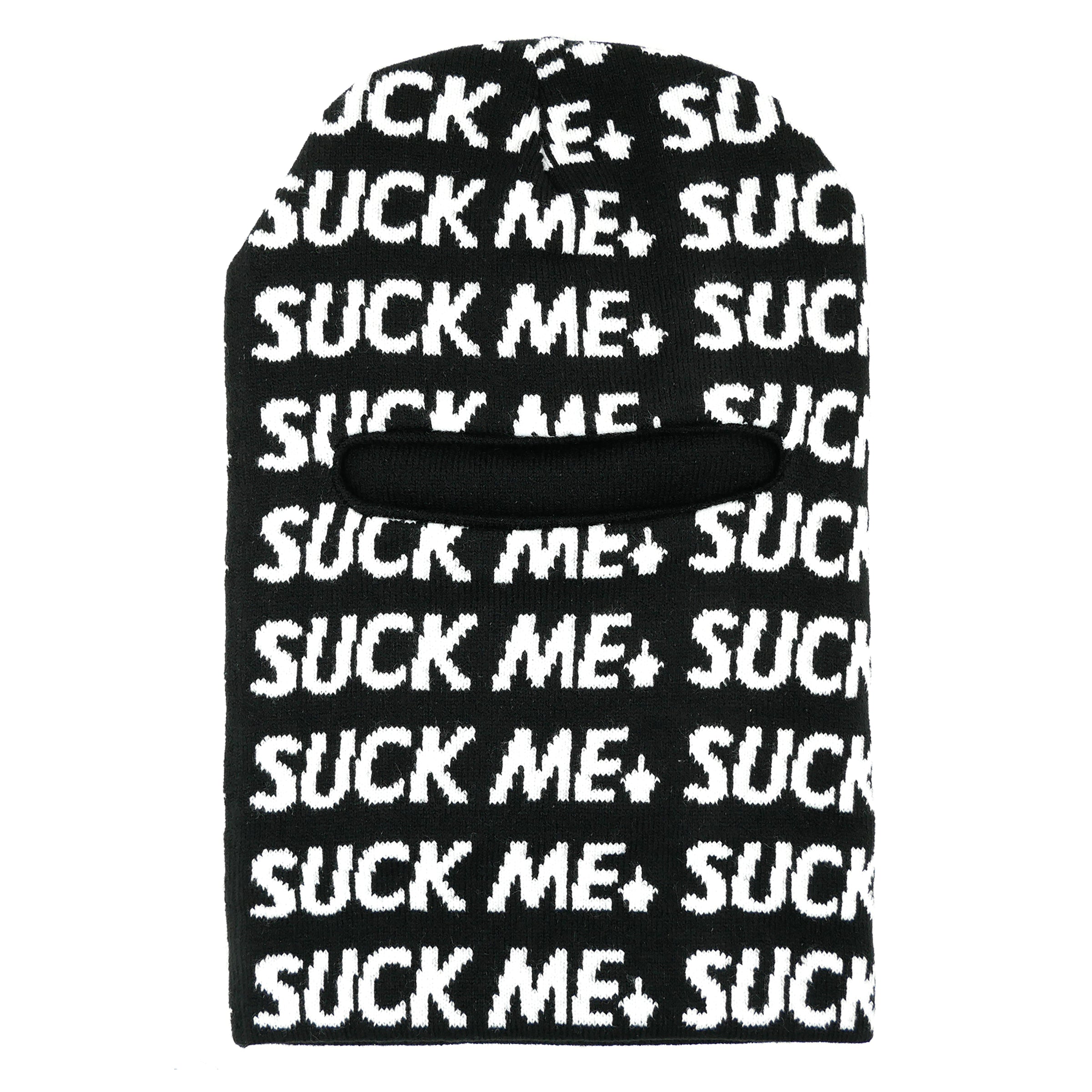 All Over "Suck Me" Ski Mask headwear Slushcult    Slushcult