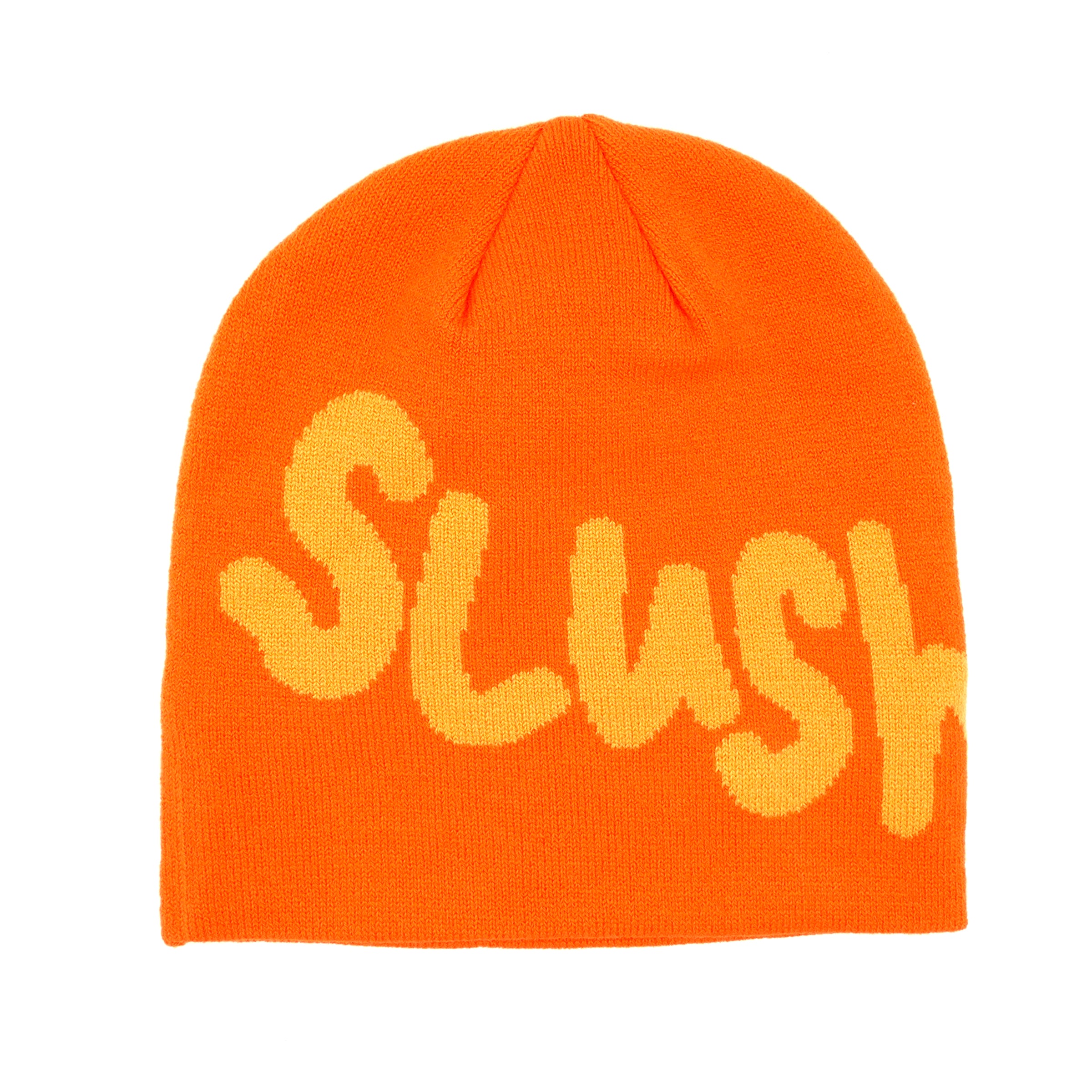 Scribble Skull Cap Beanie (Orange) headwear Slushcult    Slushcult