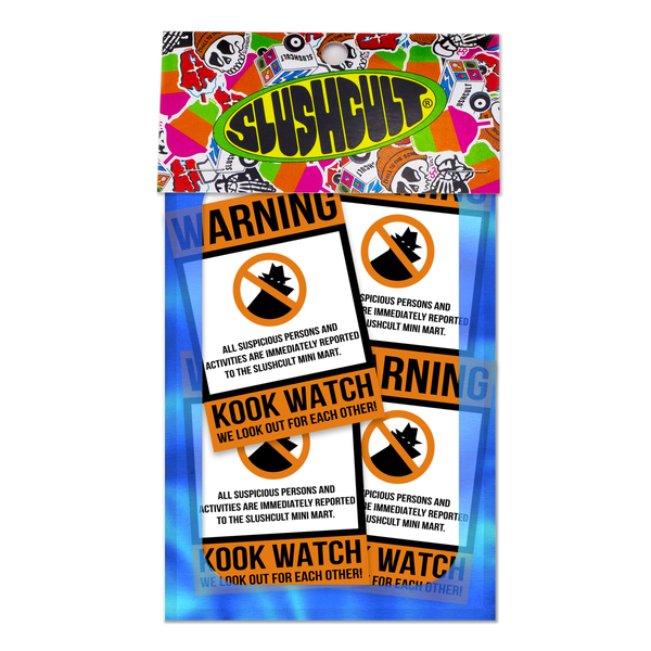 Slushcult "Kook Watch" Sticker Pack Accessories Slushcult    Slushcult