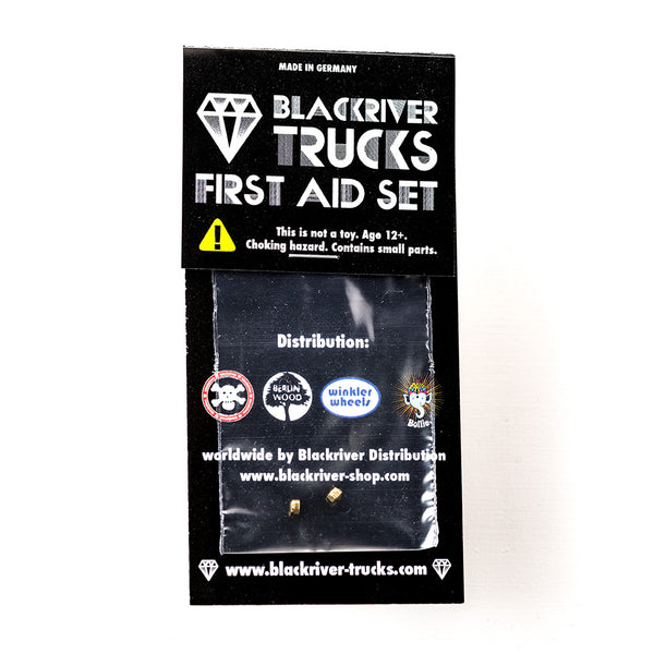 Blackriver Trucks First Aid Lock Nuts 2PK Gold mini skate shop Blackriver    Slushcult